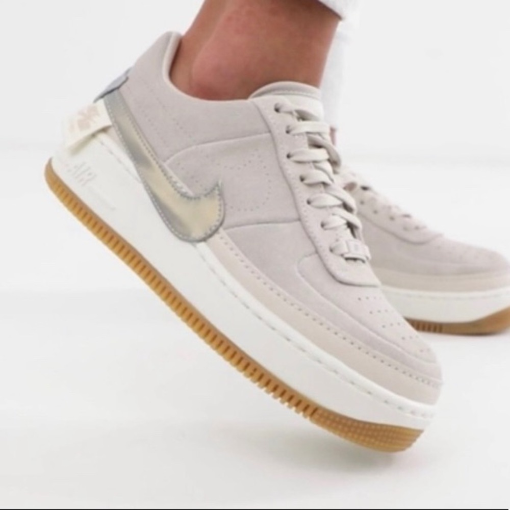 Nike Air Force Jester suede flatform sneakers